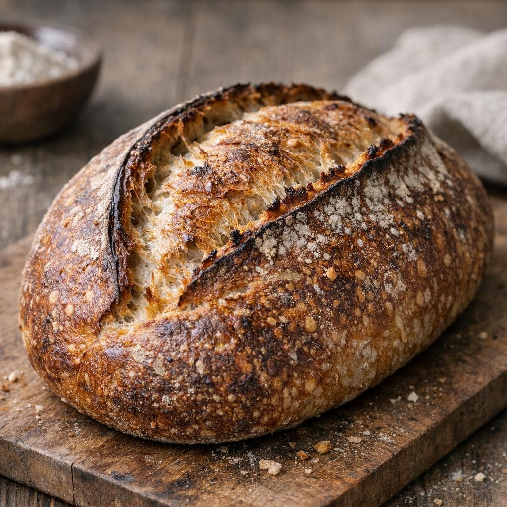 Slow-Fermented Sourdough Loaf