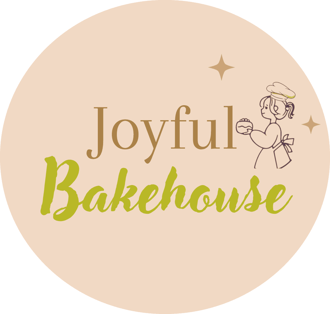 Joyful Bakehouse logo in soft pink