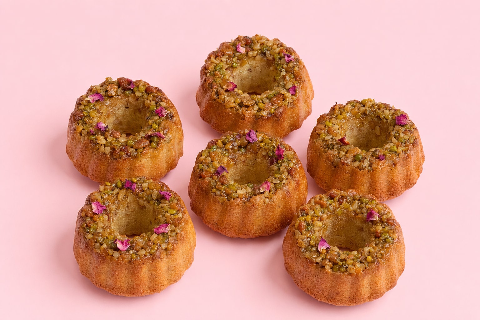 Baklava Bloom Mini Bundt Cakes