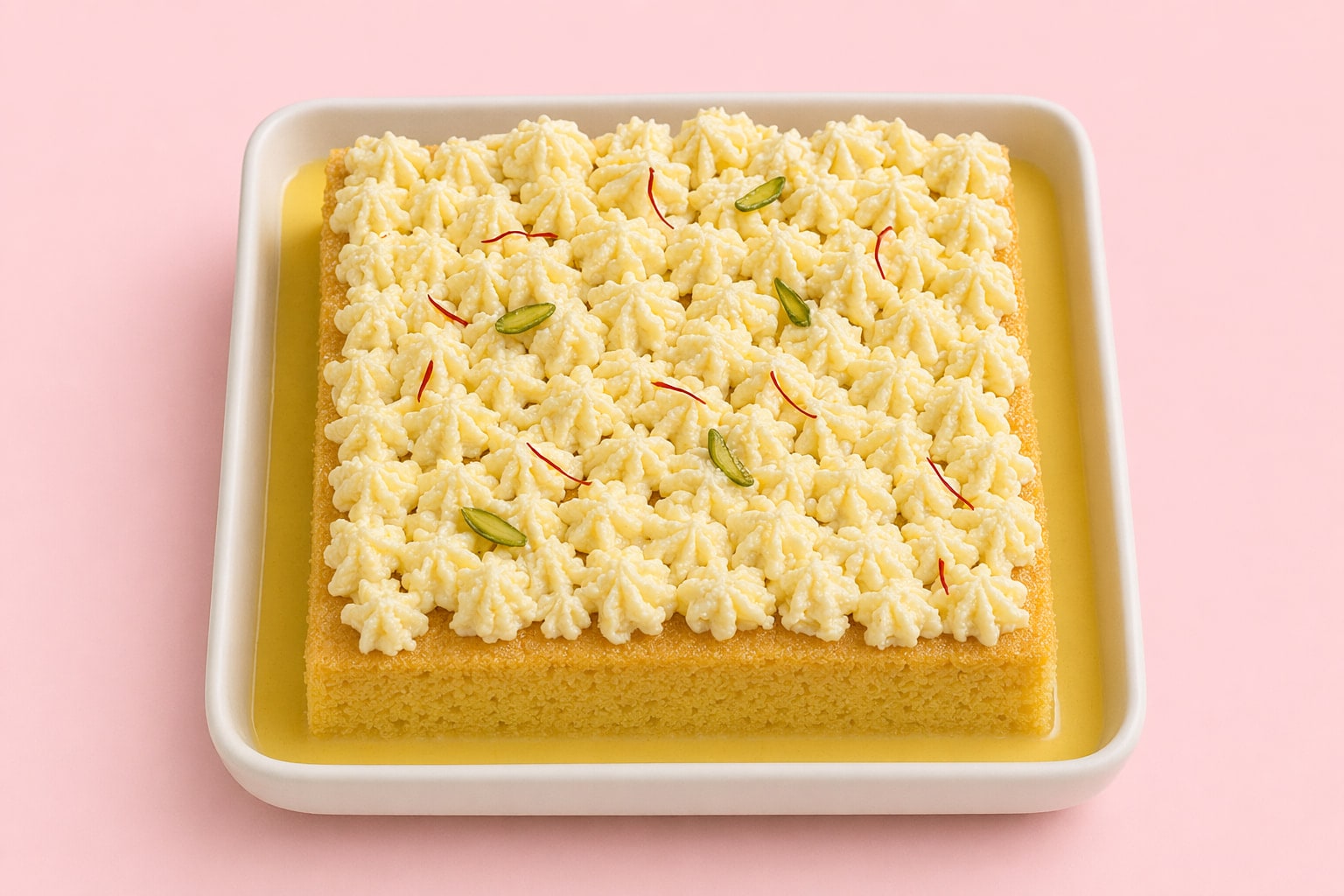 Saffron Milk Cake
