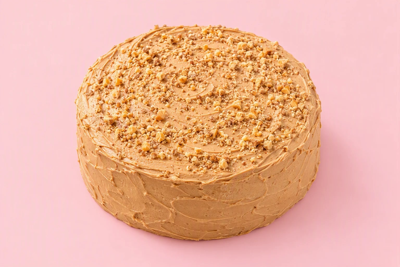 Joyful Bakehouse 8-inch coffee cake with coffee buttercream covering the top and sides